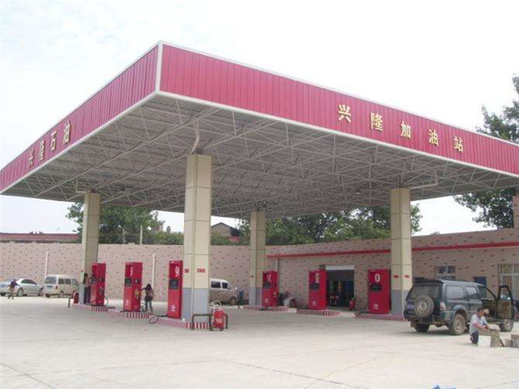 徐州加油站钢结构网架案例9